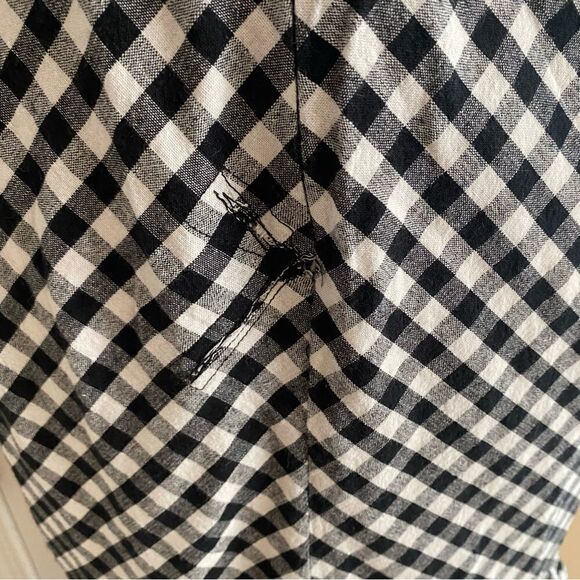 TOME Collective Gingham Ruffle Hem Dress Size 14 - Picture 8 of 9